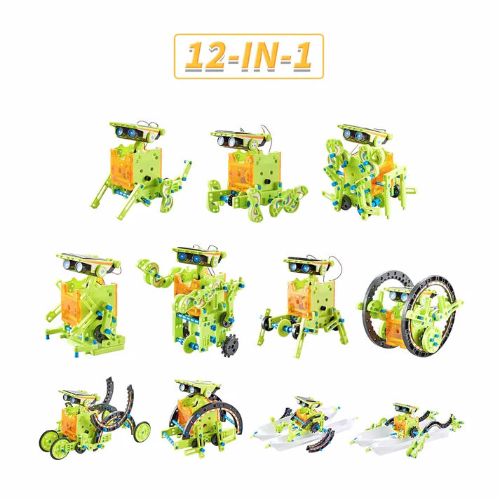 12 in 1 Solar Powered Robotics Science Kit for Kids