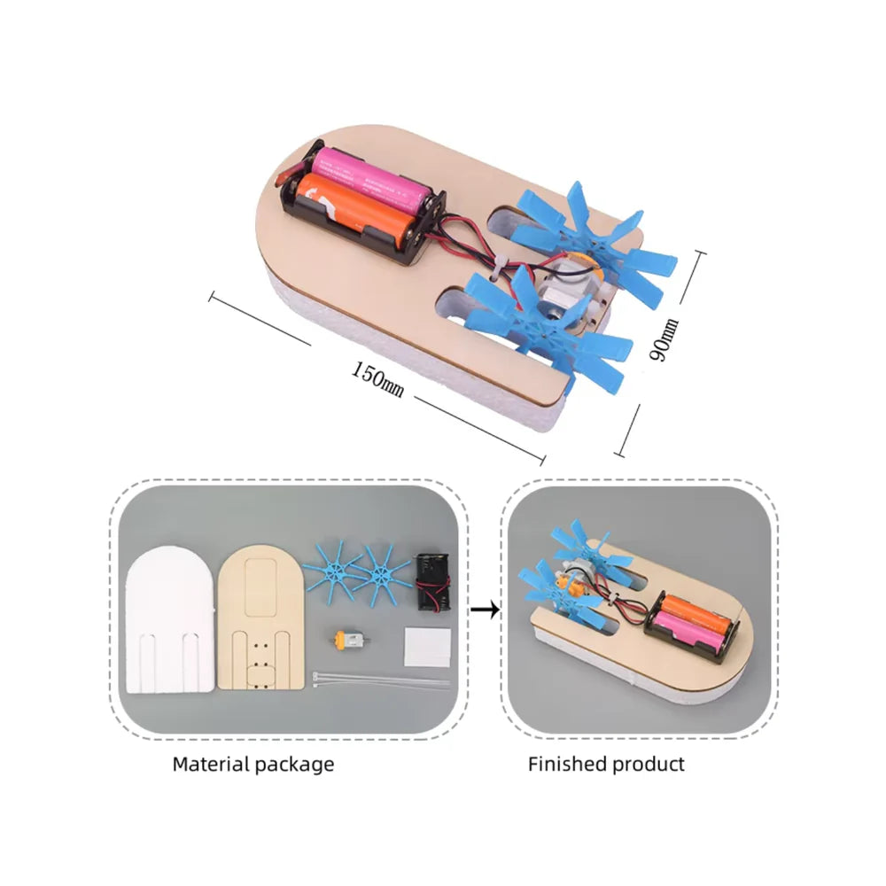 Pludo STEM Kit Paddle Racer - Water Resistance Activity (3-8 Yrs) for grade 3-5