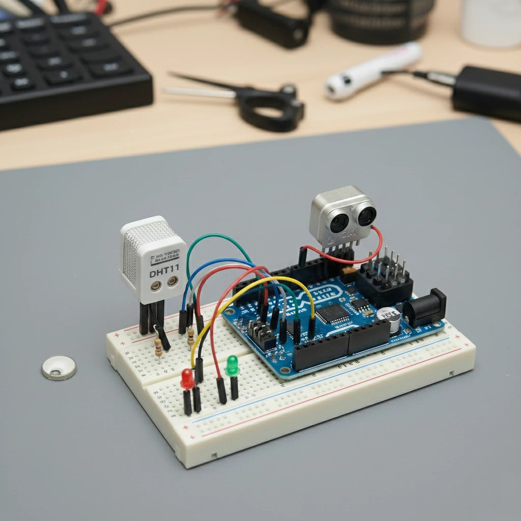 Environment Monitoring & Weather Station Kit – Arduino-Based Climate, Light & Air Quality Learning Kit