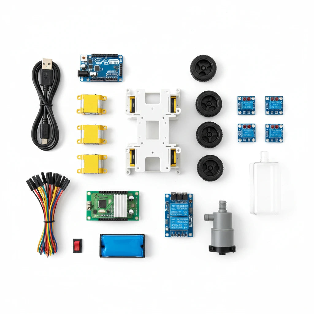 Fire Fighting Robot Kit using Arduino Uno