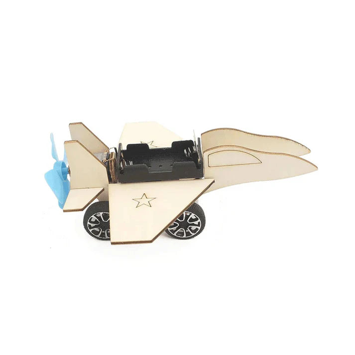 DIY Airplane STEM Kit Wooden Solar Plane