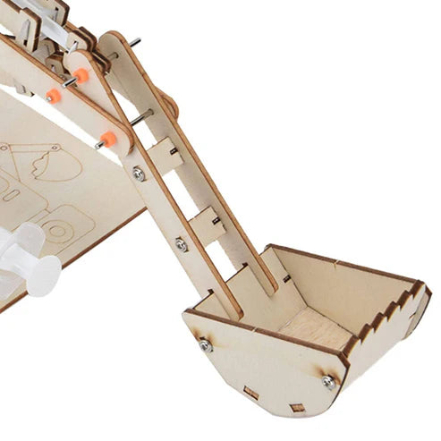 DIY Wooden Hydraulic Excavator Kit - Two-Degree Motion