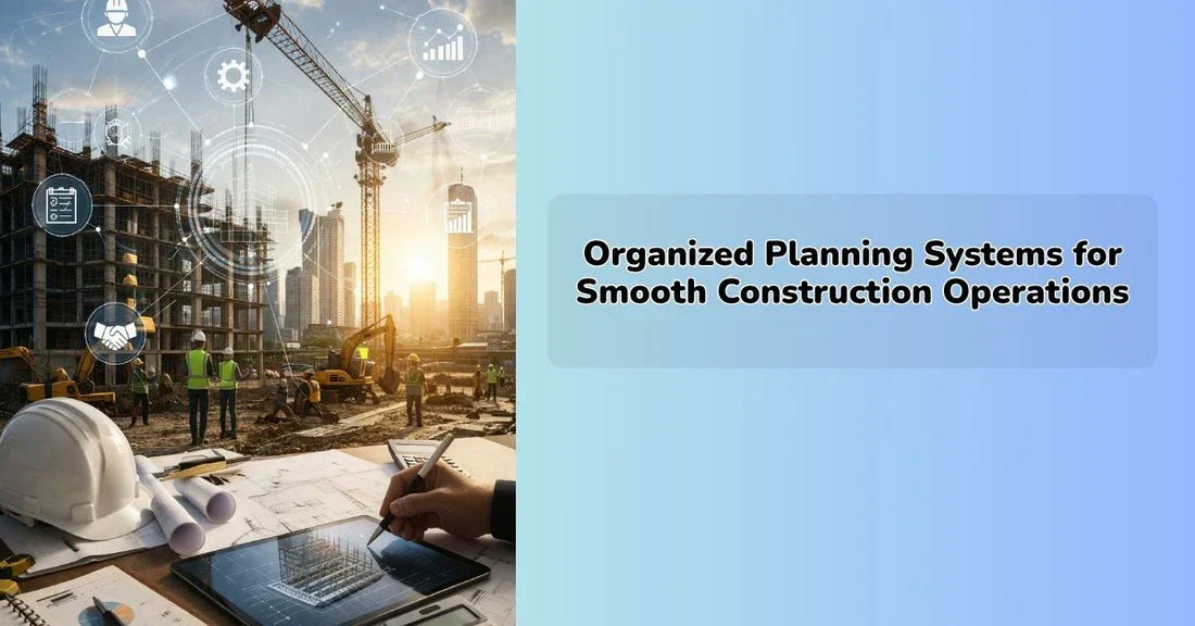 Organized planning systems improving smooth construction operations and workflow