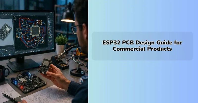 esp32 pcb design for commercial products with optimized layout and components