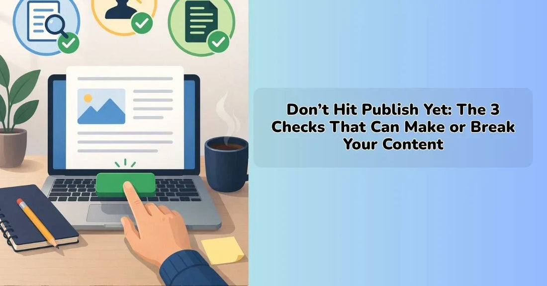 content publishing checklist ensuring seo readability and quality before publishing
