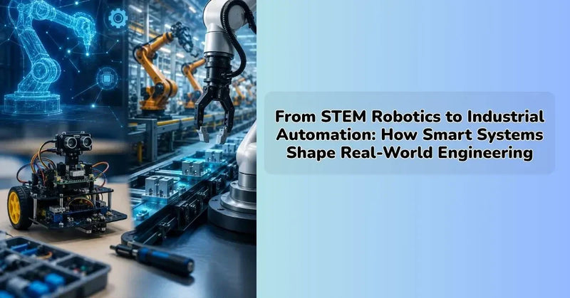 STEM robotics kit demonstrating industrial automation and smart engineering systems
