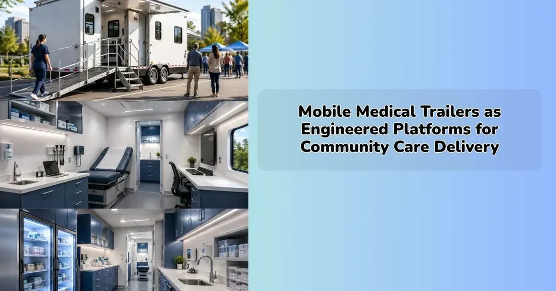 Medical trailer equipped with diagnostic tools for community care delivery