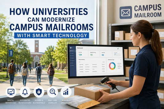 Smart technology for modern university campus mailrooms and package management