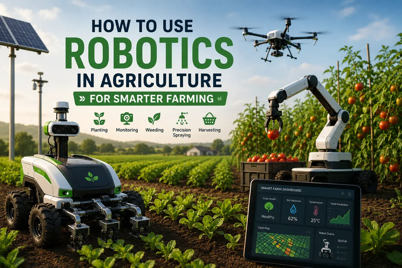 Robotics in agriculture using autonomous robots for smart farming, crop monitoring, harvesting, and precision agriculture
