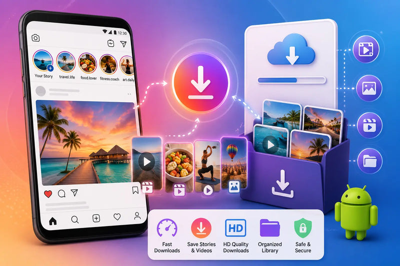 Instagram Story Saver Viewer helping users save public Instagram Stories and videos