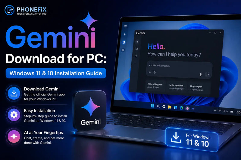 Gemini download for PC installation on Windows 11 using the official Gemini application