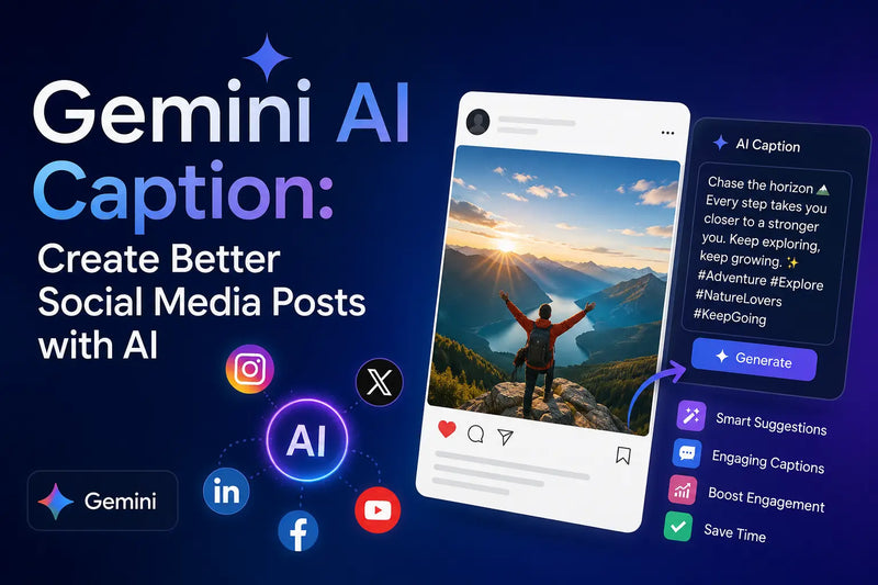 Gemini AI Caption generating engaging social media captions with artificial intelligence