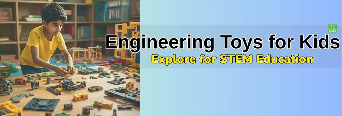 Kids building engineering toys and robotics kits for STEM learning with hands-on educational activities || IEM Robotics ||
