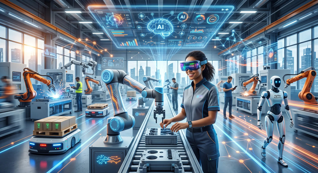 Robotics and AI improving manufacturing workflows through intelligent automation
