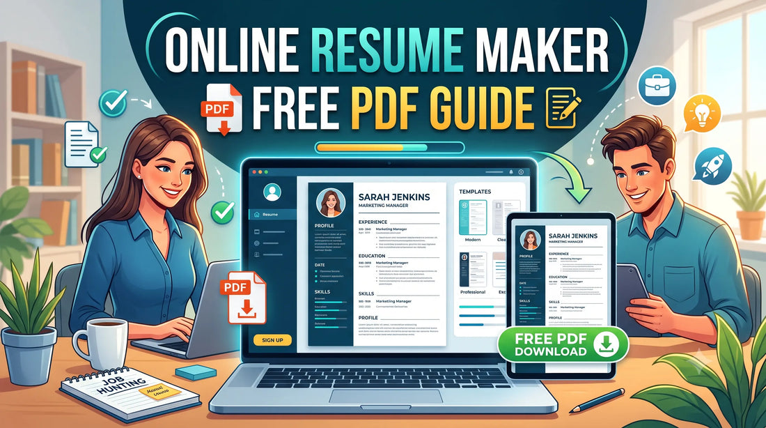 Online resume maker free PDF tool creating an ATS-friendly professional resume