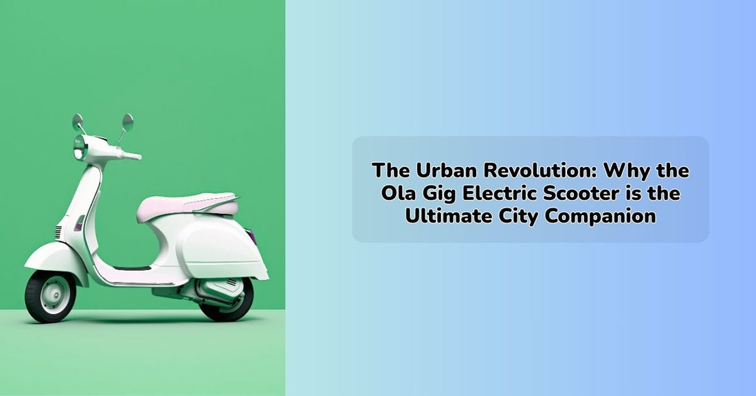 Ola Gig electric scooter showcasing smart technology for modern city transportation