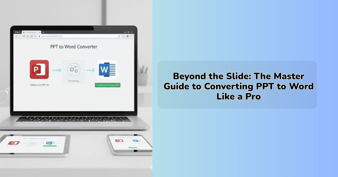 Online PPT to Word converter for turning PowerPoint presentations into editable Word documents