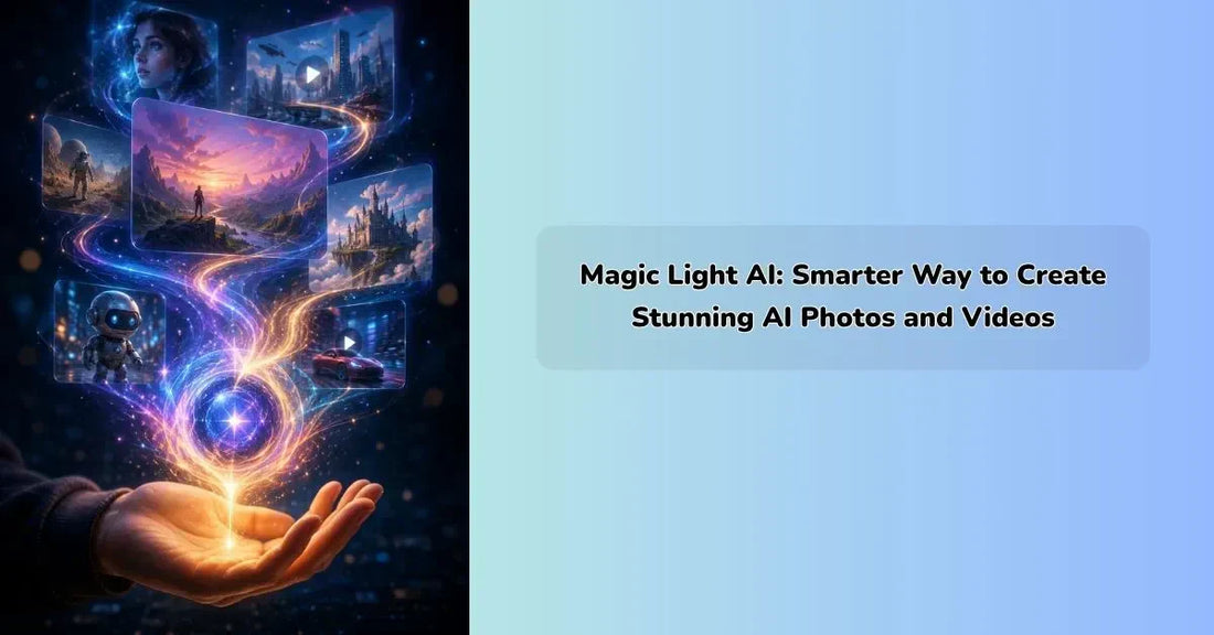 Magic Light AI generating cinematic AI photos with advanced lighting effects