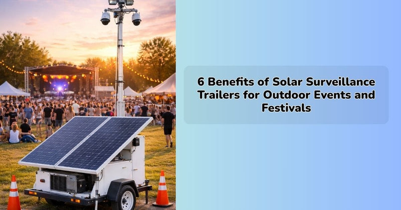 Solar surveillance trailer providing mobile security monitoring at an outdoor festival || IEM Robotics ||