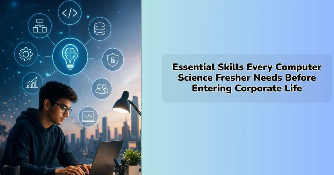 Computer science fresher learning essential skills before entering corporate life