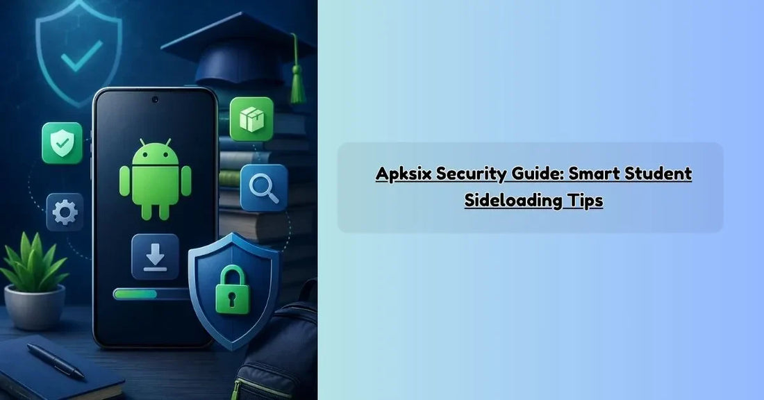 apksix security guide showing safe APK sideloading practices, malware prevention tips, app verification methods, and secure Android installation steps for students using smart devices