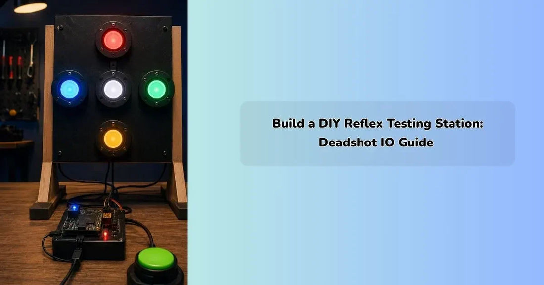 DIY reflex testing station inspired by Deadshot IO gaming mechanics