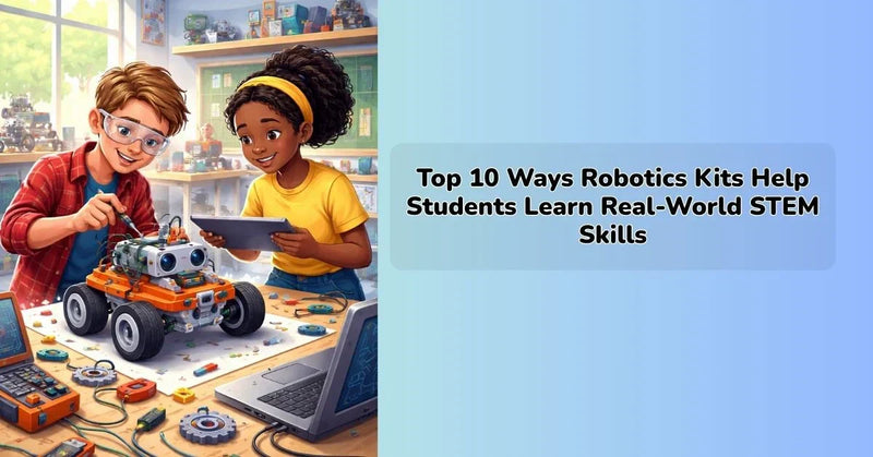 Students learning real-world STEM skills using robotics kits and hands-on projects || IEM Robotics ||