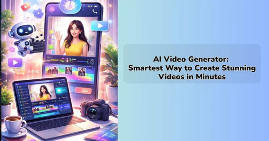 AI video generator dashboard interface for creating stunning videos in minutes