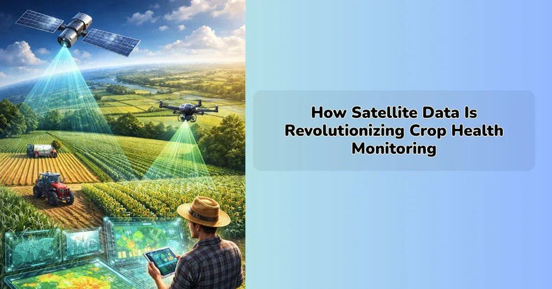 satellite data monitoring agricultural fields for crop health analysis