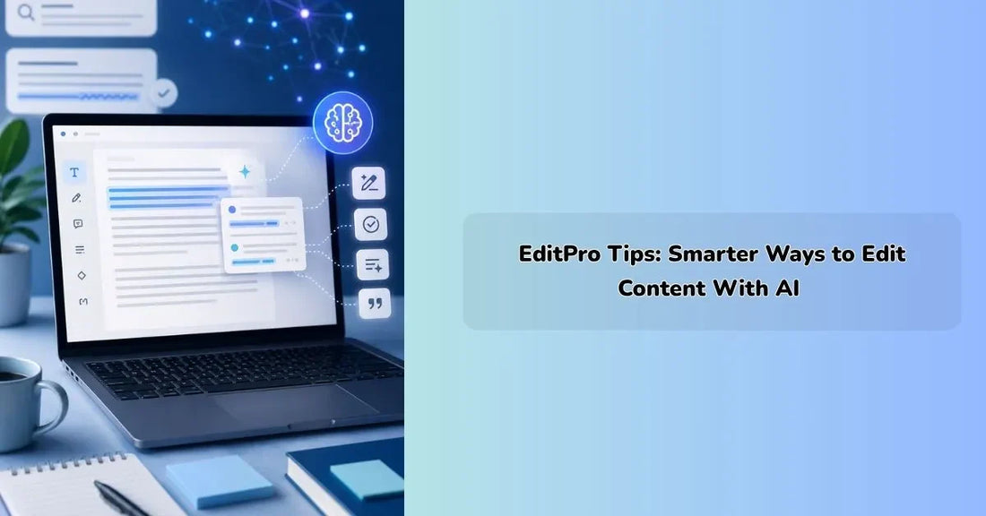editpro tips AI platform helping creators edit videos and photos smarter
