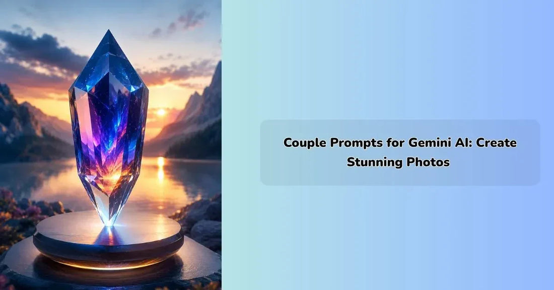 couple prompt for gemini ai generating romantic cinematic AI photos