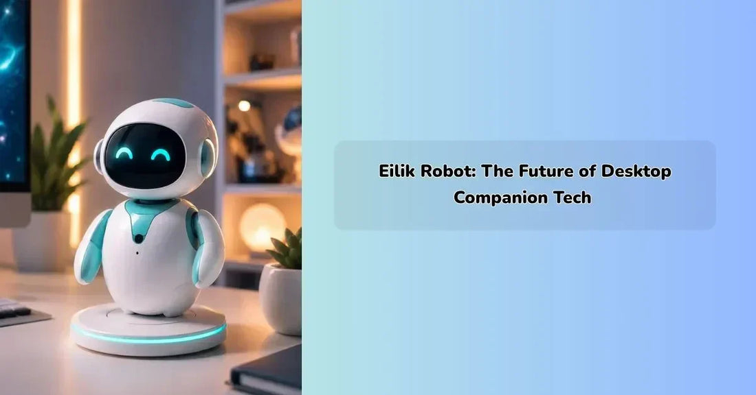 Eilik robot interacting as a smart desktop companion with emotional expressions