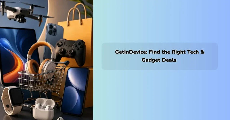 GetInDevice platform showcasing the latest tech gadgets and device deals