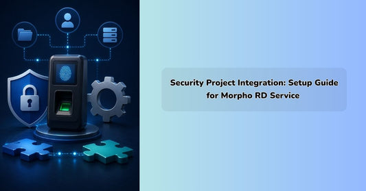 Step-by-step setup and integration guide for Morpho RD Service biometric fingerprint scanner installation, driver configuration, and security authentication process || IEM Robotics ||