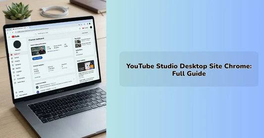 youtube studio desktop site chrome dashboard showing creator analytics and channel management tools