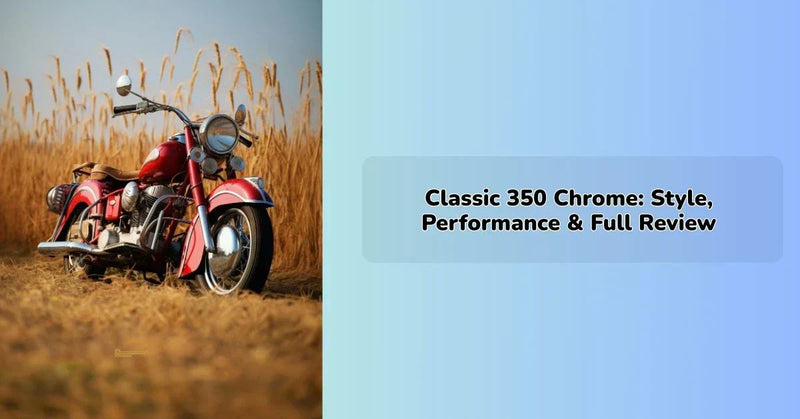 classic 350 chrome motorcycle showcasing retro design and polished chrome fuel tank || IEM Robotics ||