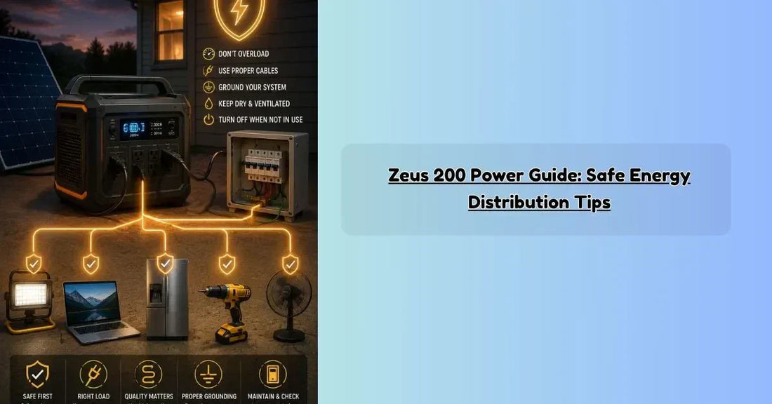Zeus 200 power distribution system managing safe energy delivery in engineering applications