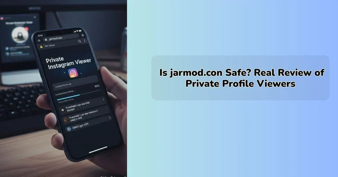 Jarmod Con private profile viewer review showing website interface and safety analysis || IEM Robotics ||