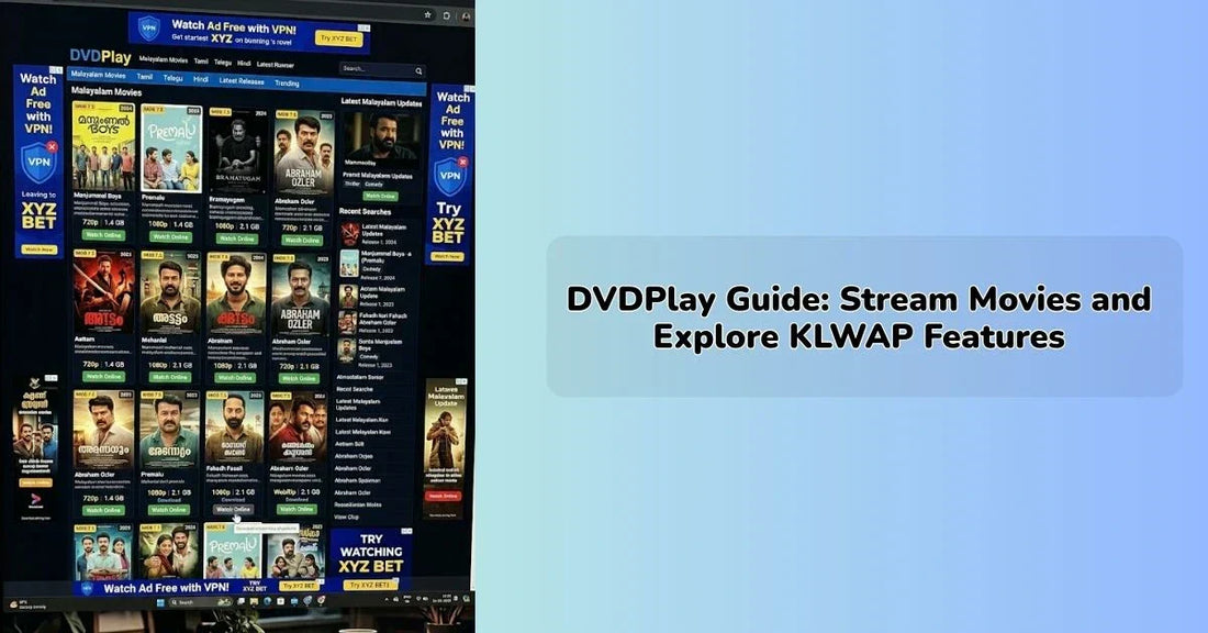 dvdplay movie streaming platform homepage showing latest film listings || IEM Robotics ||