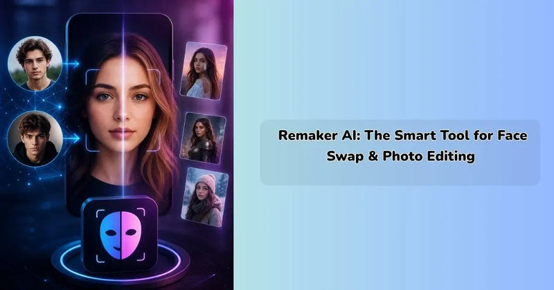 Remaker AI face swap tool editing photos with realistic AI transformation