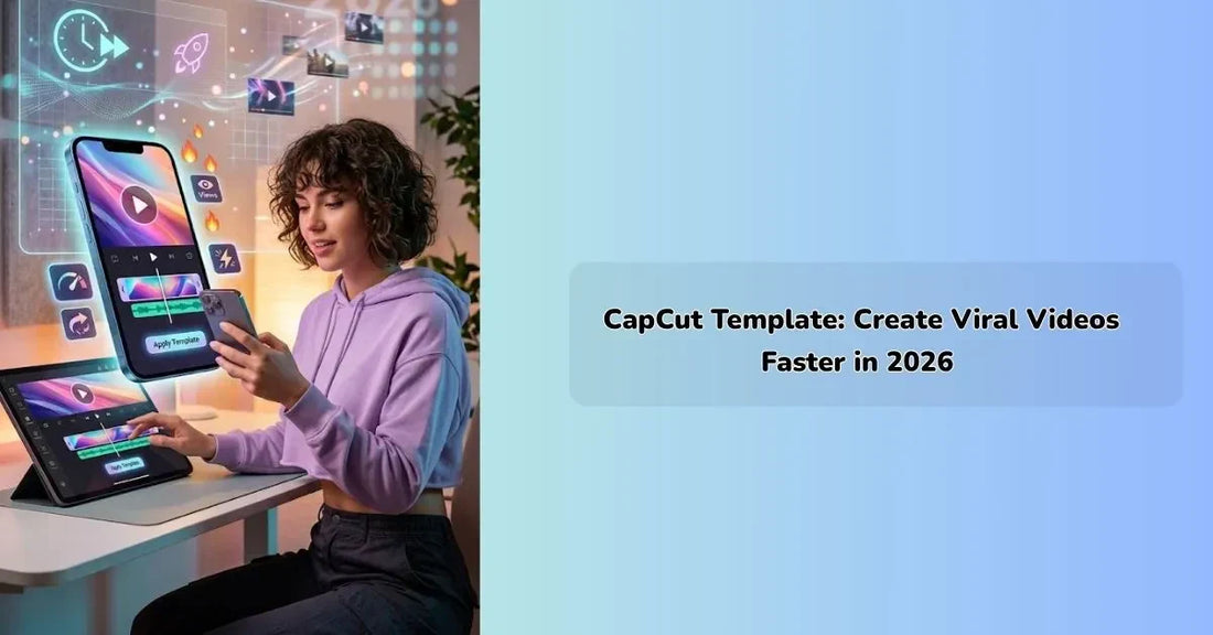 CapCut template interface for creating viral short videos quickly