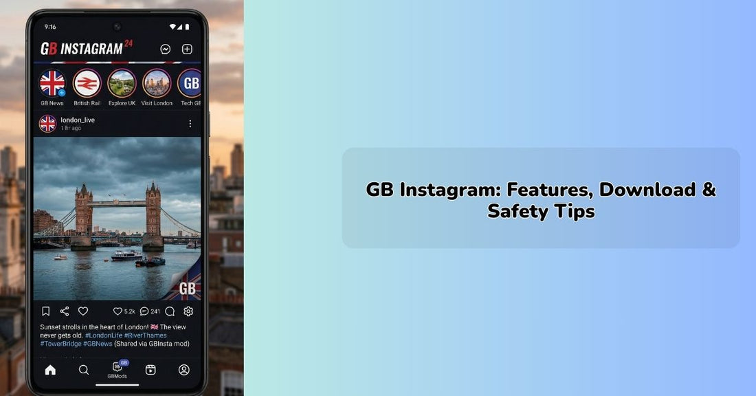 GB Instagram mod APK interface showing extra features and privacy settings || IEM Robotics ||