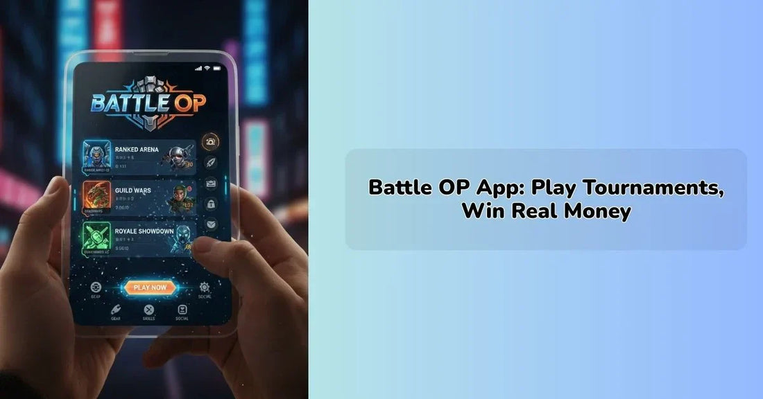 Battle OP app gaming tournaments interface with real money rewards || IEM Robotics ||