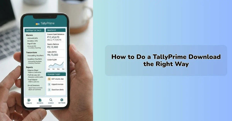 Tally Prime download guide interface showing step-by-step tally prime download instructions || IEM Robotics ||