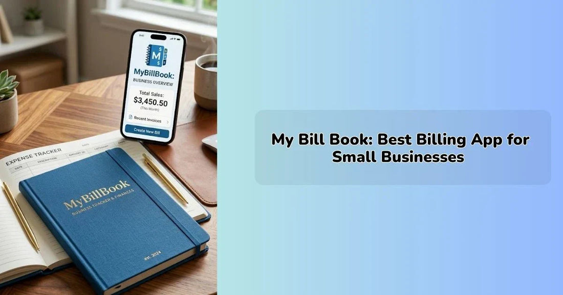 my bill book billing app dashboard showing invoicing and accounting features || IEM Robotics ||