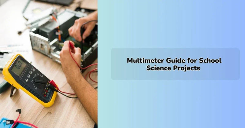 multimeter used in science lab kit for students to measure voltage and current