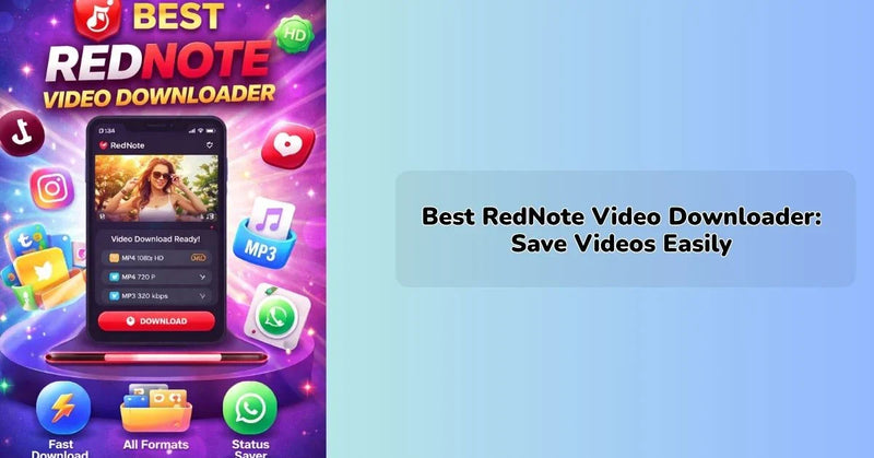 rednote video downloader interface showing easy video saving options || IEM Robotics ||