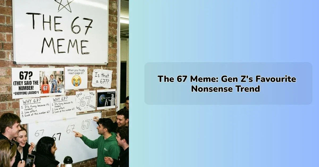What does 67 mean meme illustration with Gen Alpha slang usage