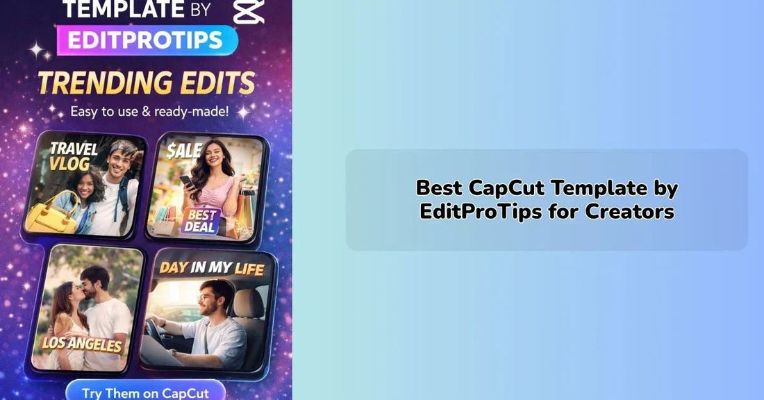 Best CapCut Template by EditProTips for Creators IEM Robotics