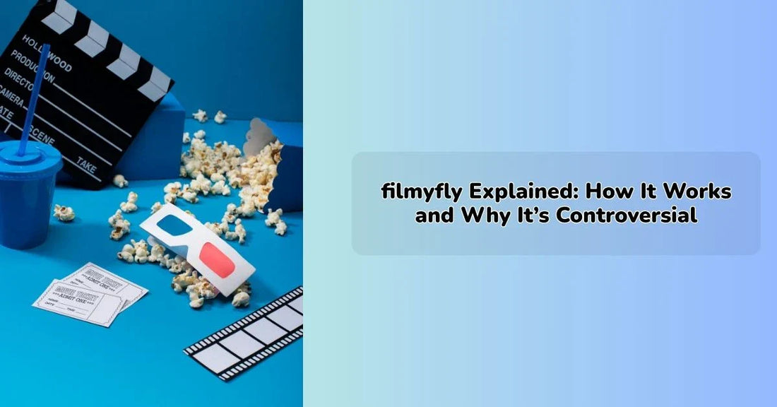 Filmyfly website interface showing free movie downloads and streaming options